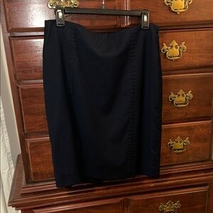 The Limited Navy Pencil Skirt